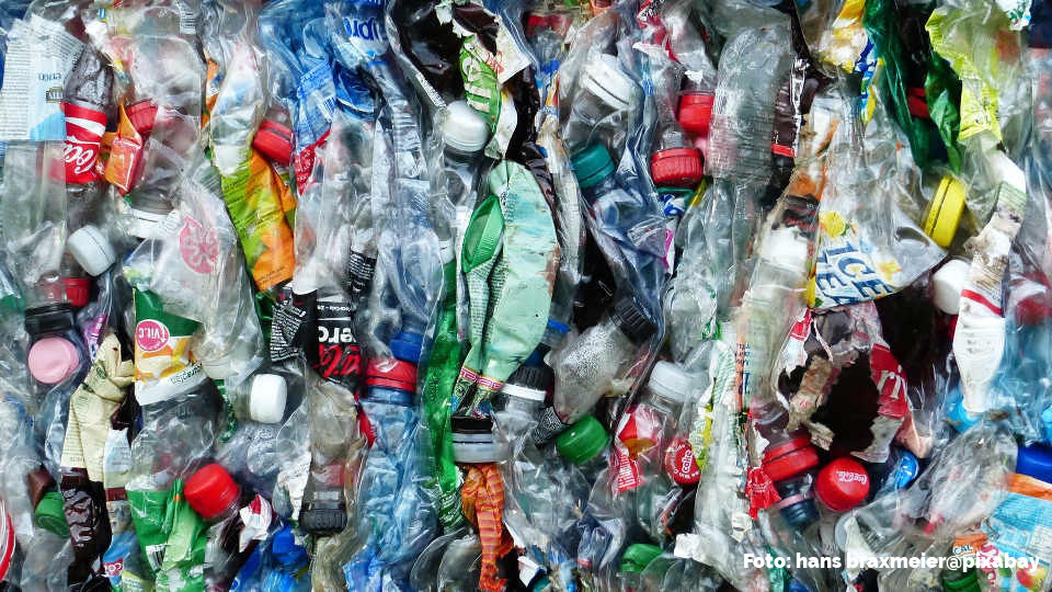 Unmengen an leeren Plastik-Einmalflaschen